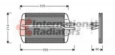VAN WEZEL 18006216 -  Теплообменник, отопление салона